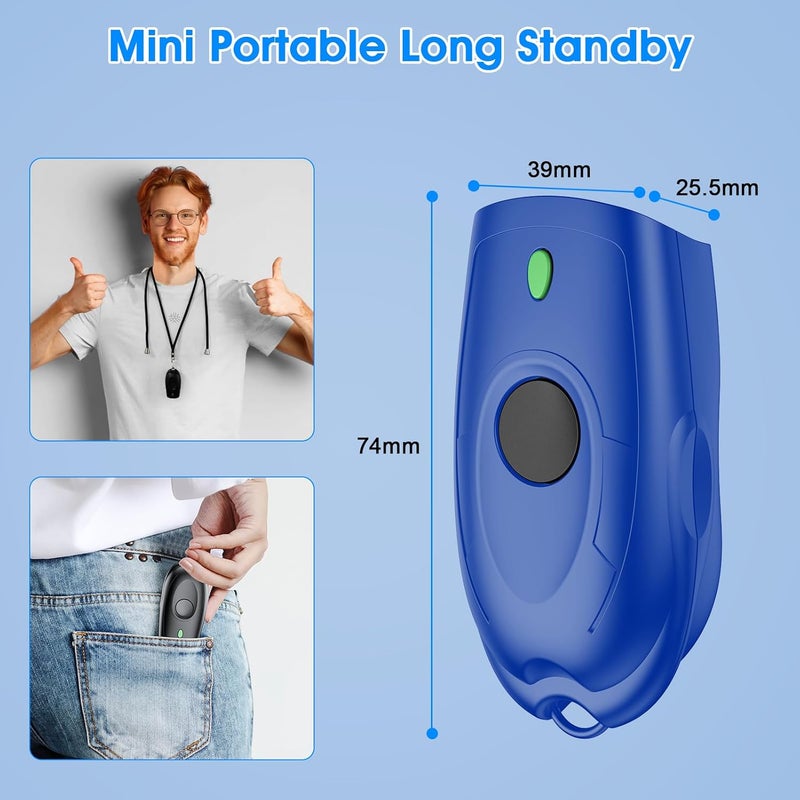 symcode Bluetooth 2D Barcode Scanner Mini Portable QR Code Scanner 3-in-1 Bluetooth & 2.4G Wireless & USB Wired Barcode Scanner with Android,iOS,Computers,Windows - Image 2